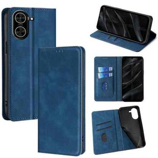 For Redmi A5 4G 171.7mm Skin Feel Magnetic Leather Phone Case(Blue)