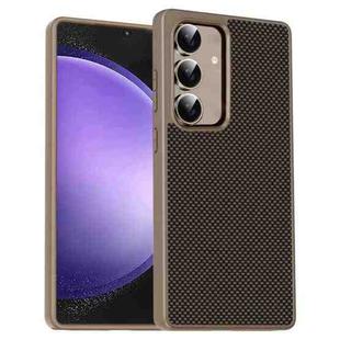 For Samsung Galaxy S23 FE 5G Pita Series TPU + PC Texture Phone Case(Gold)