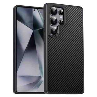 For Samsung Galaxy S24 Ultra 5G Pita Series TPU + PC Texture Phone Case(Black)