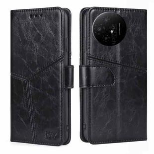 For TCL 50 XL Geometric Stitching Leather Phone Case(Black)