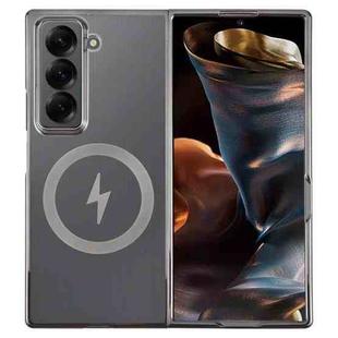 For Samsung Galaxy Z Fold Special / W25 6D Glossy Electroplated PC MagSafe Phone Case(Meteorite Black)