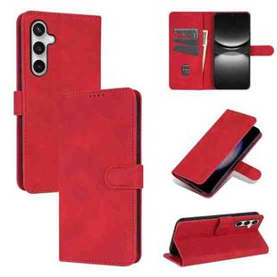For Samsung Galaxy S25 FE 5G AZNS Skin Feel Calf Texture Flip Leather Phone Case(Red)