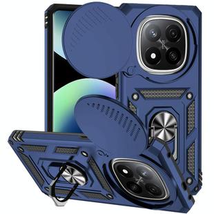 For Redmi Note 14 Pro+ 5G Global Sliding Camshield Holder Phone Case(Blue)