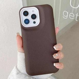 For iPhone 13 Pro Max Leather Texture Phone Case(Coffee)