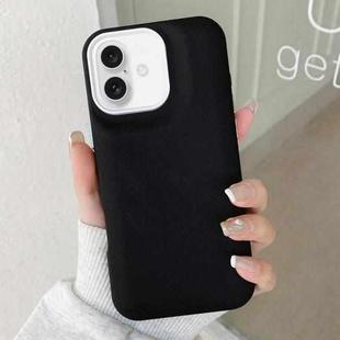 For iPhone 16 Plus Leather Texture Phone Case(Black)