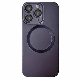 For iPhone 11 Pro Max Metallic Paint CD Texture MagSafe TPU Phone Case(Grey)
