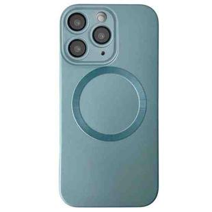 For iPhone 11 Pro Max Metallic Paint CD Texture MagSafe TPU Phone Case(Sierra Blue)