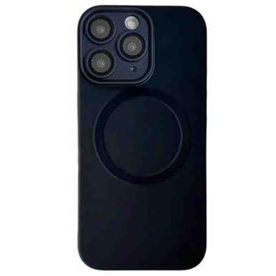 For iPhone 11 Pro Max Metallic Paint CD Texture MagSafe TPU Phone Case(Black)