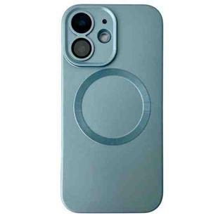 For iPhone 11 Metallic Paint CD Texture MagSafe TPU Phone Case(Sierra Blue)