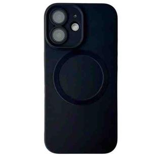 For iPhone 11 Metallic Paint CD Texture MagSafe TPU Phone Case(Black)