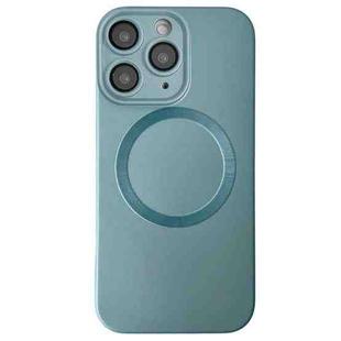 For iPhone 11 Pro Metallic Paint CD Texture MagSafe TPU Phone Case(Sierra Blue)