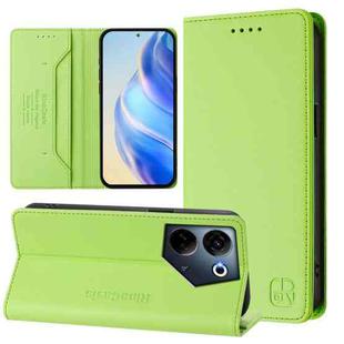 For Tecno Camon 20 4G / 20 Pro 4G RC01 Dual-Folded Magnetic Suction RFID Leather Phone Case(Grass Green)