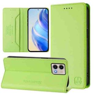 For Motorola Moto G Stylus 5G 2023 RC01 Dual-Folded Magnetic Suction RFID Leather Phone Case(Grass Green)