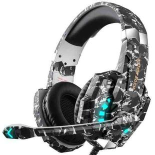 KOTION EACH G9000 Pro On-Ear Gaming Headset with Mic, Cable Length: About 2.1m(Camouflage Grey)