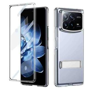 For Xiaomi Mix Fold 4 Ice-Cold Holder PC Hybrid TPU Phone Case(Silver)
