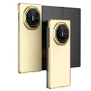 For Huawei Mate XT Ultimate Design Integrated AG Frosted Vacuum Plating Phone Case(Gold)