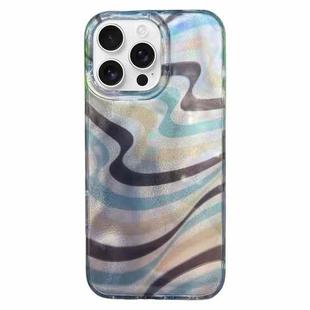 For iPhone 16 Pro Max Double Layer IMD Pattern TPU Phone Case(Contrast Stripes)