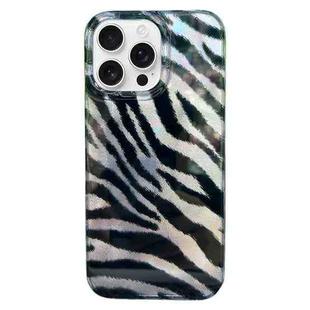 For iPhone 16 Pro Double Layer IMD Pattern TPU Phone Case(Zebra Print)