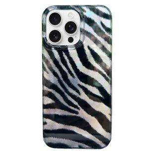 For iPhone 15 Pro Max Double Layer IMD Pattern TPU Phone Case(Zebra Print)