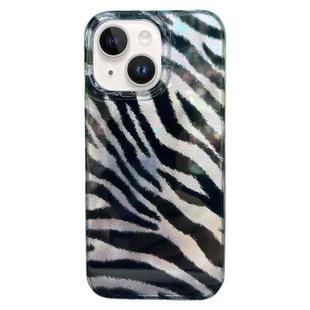 For iPhone 14 Double Layer IMD Pattern TPU Phone Case(Zebra Print)