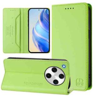 For OPPO Find X8 Pro RC01 Dual-Folded Magnetic Suction RFID Leather Phone Case(Grass Green)
