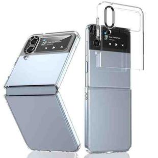 For Samsung Galaxy Z Flip3 5G lce Folding Series Integrated Clear PC Phone Case(Black)