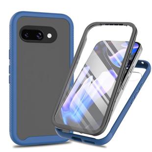 For Google Pixel 9a Starry Sky Solid Color Series PC + TPU Phone Case with PET Film(Royal Blue)