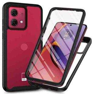 For Motorola Moto G84 Starry Sky Solid Color Series PC + TPU Phone Case with PET Film(Black)