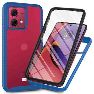 For Motorola Moto G84 Starry Sky Solid Color Series PC + TPU Phone Case with PET Film(Royal Blue)