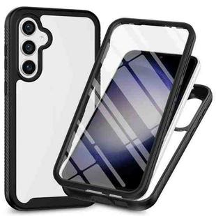 For Samsung Galaxy S24+ 5G Starry Sky Solid Color Series PC + TPU Phone Case with PET Film(Black)