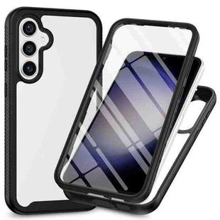 For Samsung Galaxy S23 FE 5G Starry Sky Solid Color Series PC + TPU Phone Case with PET Film(Black)