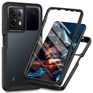 For Redmi Note 13 Pro 5G Starry Sky Solid Color Series PC + TPU Phone Case with PET Film(Black)