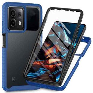 For Redmi Note 13 Pro 5G Starry Sky Solid Color Series PC + TPU Phone Case with PET Film(Royal Blue)