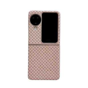 For OPPO Find N3 Flip Sparkling Diamond Rhombus PC Phone Case(Gold)