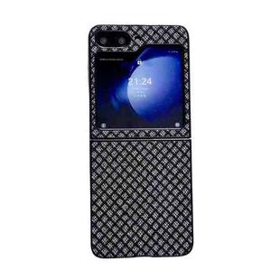 For Samsung Galaxy Z Flip5 5G Sparkling Diamond Rhombus PC Phone Case(Black)