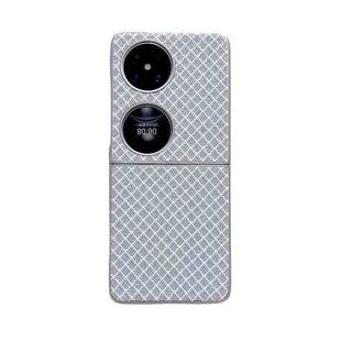 For Huawei Pocket 2 Sparkling Diamond Rhombus PC Phone Case(Silver)