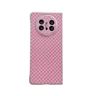 For Huawei Mate X3 / X5 Sparkling Diamond Rhombus PC Phone Case(Pink)