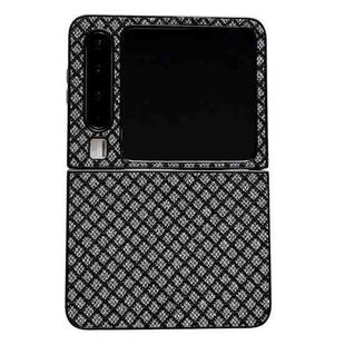 For Huawei Pura X Sparkling Diamond Rhombus PC Phone Case(Black)