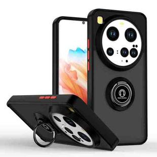 For Xiaomi 15 Ultra Q Shadow 1 Series TPU Hybrid PC Phone Case with Ring(Black+Red)