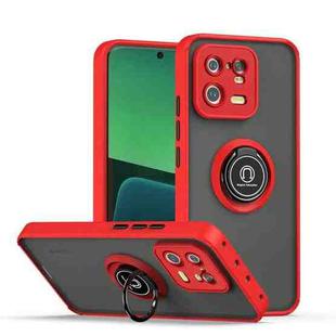 For Xiaomi 13 Pro Q Shadow 1 Series TPU + PC Phone Case with Ring(Red)