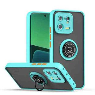 For Xiaomi 13 Pro Q Shadow 1 Series TPU + PC Phone Case with Ring(Sky Blue)