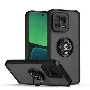 For Xiaomi 13 Q Shadow 1 Series TPU + PC Phone Case with Ring(Black+Black)