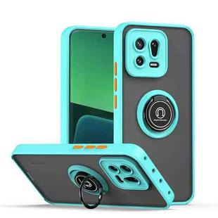 For Xiaomi 13 Q Shadow 1 Series TPU + PC Phone Case with Ring(Sky Blue)