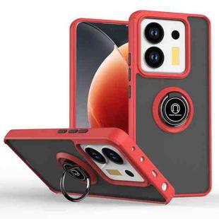 Xiaomi Poco M7 Pro 5G Q Shadow 1 Series TPU + PC Phone Case with Ring(Red)