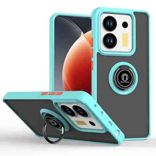 Xiaomi Poco M7 Pro 5G Q Shadow 1 Series TPU + PC Phone Case with Ring(Sky Blue)