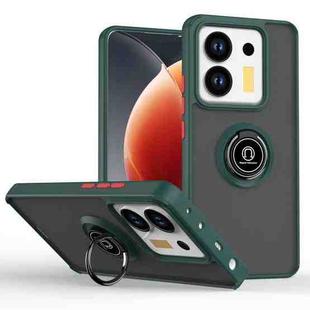 Xiaomi Poco M7 Pro 5G Q Shadow 1 Series TPU + PC Phone Case with Ring(Dark Green)