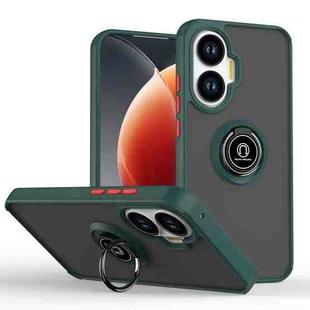 For Xiaomi Poco F7 Q Shadow 1 Series TPU + PC Phone Case with Ring(Dark Green)