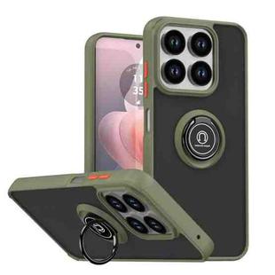 For ZTE Blade V70 / nubia V70 Q Shadow 1 Series TPU + PC Phone Case with Ring(Army Green)