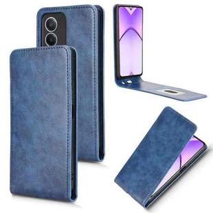 For OPPO K12X / A3 Pro Global Magnetic Vertical Flip Leather Phone Case(Blue)