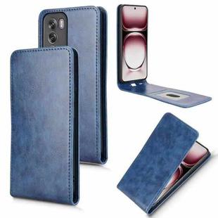 For OPPO Reno12 5G Global Magnetic Vertical Flip Leather Phone Case(Blue)